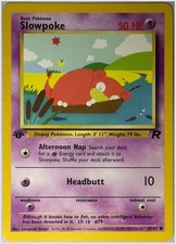 Slowpoke 67/82 Team Rocket 1st Edition Non-holo MP or Better picture