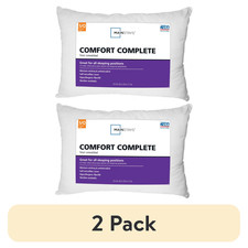 (2 pack) Mainstays Comfort Complete Bed Pillow, Standard/Queen picture
