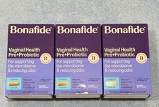 3 Boxes Bonafide Clairvee Vaginal Health Pre + Probiotic 15ct Exp 04/2027 New picture