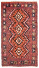 Traditional Vintage Hand-Knotted Area Rug 3'7