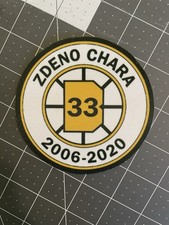 Boston Bruins Zdeno Chara #33 jersey retirement night banner patch picture