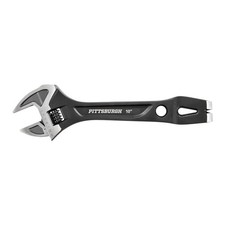 Pittsburgh 10 in. Adjustable Demolition Pry Bar Wrench – 6-in-1, Chrome Vanadium picture