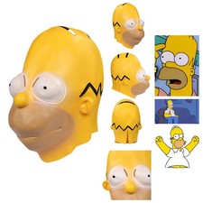 Homer Jay Simpson Mask Cosplay Latex Masks Helmet Masquerade Props Arrived 5 day picture