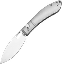 CJRB Sasaya Button Lock Ti Folding Knife Gray picture