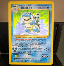 Pokemon TCG Base Set Blastoise 2/102 Holo Rare Unlimited 1999 Eng 100 HP picture