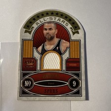 2009/10 Panini Crown Royale Tony Parker /599 All-Stars Game Worn Jersey 13 Spurs picture