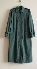 Vtg 1988 Burberrys Balmacaan Coat Emerald Green England Mens 40 Ex Long / Unisex picture