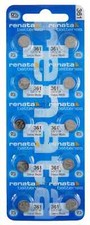 100 Renata 361 Watch Batteries SR721W 0% MERCURY SWISS MADE picture