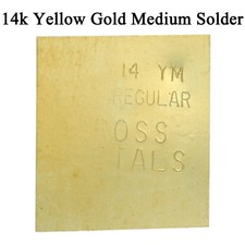14K Yellow Gold Medium Regular Solder One Gram Plate Jewelry Repair Soldering picture