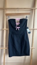 Motel Rocks Novara Mini Black Dress XS picture