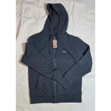 NWT Patagonia Men’s Organic Cotton Quilt Hoody - Charcoal Grey picture
