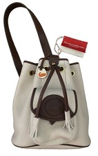 Dooney Bourke Vintage Leather Sling Shoulder Bag AWL 90s Bone Brown UNUSED picture