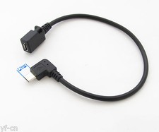 10pcs 1ft/30cm Micro 5pin USB Male To Female Right Angle data and charge Cable picture