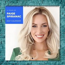 Paige Spiranac 2027 Wall Calendar 12 Month Celebrity Photo Fan Collectible picture