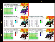 ArkSurvival Ascended PVE - Magmasaur  (Clone Pair ) picture
