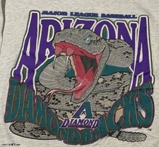 Vtg Arizona Diamondbacks MLB Retro style Remake Sport Gray T shirt HN3076 picture
