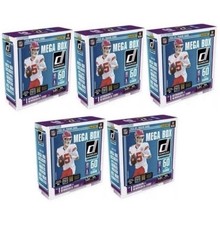 🔥Lot of 5 ⭐️2025 Panini Donruss NFL Football Mega Box Factory Sealed IN HAND picture