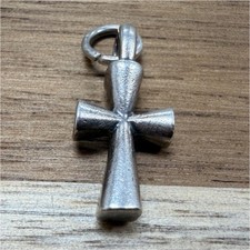 Vintage James Avery 925 Sterling Silver Heart Cross Pendant/ dangle charm L1361 picture