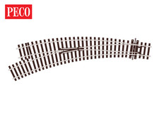 Peco SL-U77 00/H0 Left Hand Small Radius Curved Turnout picture