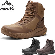 NORTIV 8 Men's Tactical Boots Waterproof Work Shoes Non Slip Combat Hiking Boots picture