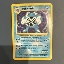 Pokemon TCG Poliwrath 013/102 Base Set Holo Rare 90 HP English 1999 Sugimori picture