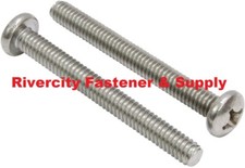 1/4-20x3 Phillips Pan Head Machine Screws Stainless 1/4x20x3 Bolts 1/4 x 20 x 3