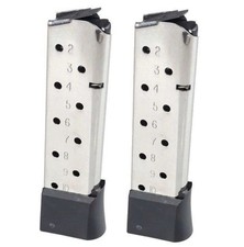 2-PACK Kimber 1911 PRO 45acp 10rd Stainless Grip Sleeve Factory Magazine picture