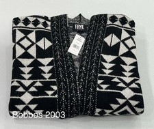 Frye Women's The Cozy Cardigan, Black, Size XL picture