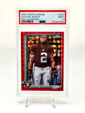 2025 Topps Chrome Ashton Jeanty RC Red Geometric 5/5 PSA 9 picture