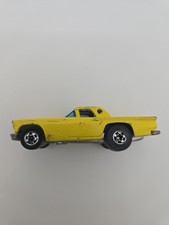 Vintage Hot Wheels '57 Ford T-Bird Coupe Yellow Hong Kong 1977 Blackwall  picture