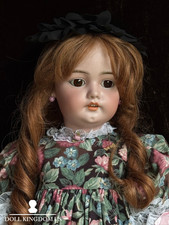 Large Antique German 27” Simon Halbig Dep 1079 Bisque Head Doll picture