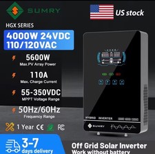 Sumry 4KW 120V Off Grid Solar Inverter 24V 140A 5600W MPPT Charger Pure Sine Wav picture
