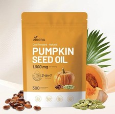 VIVONU Pumpkin Seed Oil with Saw Palmetto Capsules Cold Pressed, Pure Virgin Oil picture