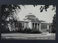Kenosha Wisconsin WI Gilbert Simmon's Library Real Photo Postcard RPPC 1948 picture