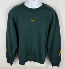 Vintage Y2K Reebok Center Logo Double-Sided Crewneck Sweater Size Large  picture
