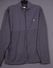 Vuori Men's XL Sunday Element Track Jacket Gray Full Zip picture