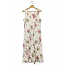 VTG 90s Teddi Lace Floral Maxi Dress Size 12 Cottagecore Feminine Wedding Party picture