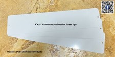 180pcs 4x18 Aluminum Mini Street Sign Sublimation Blanks with Holes picture