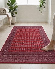 Bokhara Pakistani Turkoman Rug 9x12 Vintage Handmade Oriental Carpet Red Tribal picture