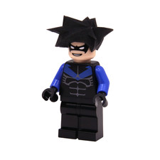 LEGO Batman 1 2006 Nightwing Custom Minifigure PAD PRINTED Bat015 (7785) picture