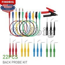 22Pcs Back Probe Kit Multimeter Test Leads Tool Identified Probe For Automotive picture