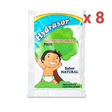 ELECTROLITOS ORALES EN POLVO HYDRASOR SABOR NATURAL  (8PCS) MEXICO picture