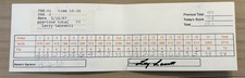 Larry Laoretti Signed Official Scorecard Very Rare See Photos Beckett Authen. picture