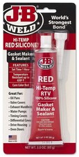 JB Weld High Temperature Temp Red RTV Silicone Gasket Maker & Sealant - 3 Oz. picture