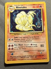 Wizards Ninetales 12/102 Base Set Holo Rare English Stage 1 80 HP 1999-2000 picture