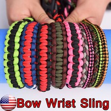 Archery Bow Wrist Sling Strap Braided Compound Bow Adjustable Paracord Colorful picture