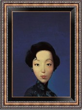 Hand Painted Oil Painting art portrait chinese female woman girl on canvas 24X36 picture