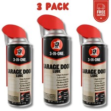 (3 pack) 3-IN-ONE Professional Garage Door Lubricant Smart Straw Sprays, 11 oz picture