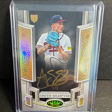 Topps 2024 Tier One AJ Smith-Shawver Break Out Autos BOA-AS2 1/1 Braves picture