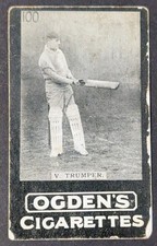 1902 Ogden's General Interest Tobacco Card Series F #100 Victor Trumper picture